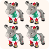 Dominick The Donkey Plush 4PCS